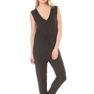 RVCA Dark Gray V Neck Jumpsuit